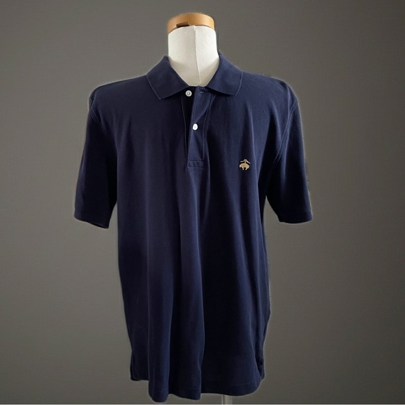 Brooks Brothers Other - Brooks Brothers 1818 Navy Performance Polo Slim Fit Embroidered Logo Sz Large